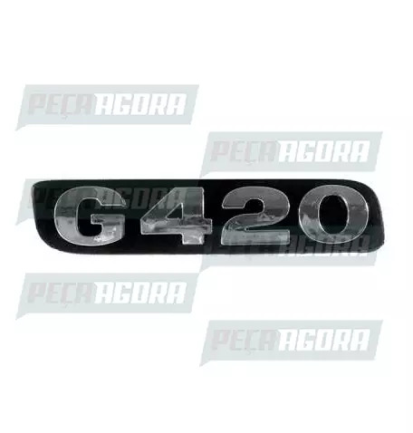 EMBLEMA PLASTICO GRADE CINZA PARA SCANIA SERIE 5 ''G420'' (448143)