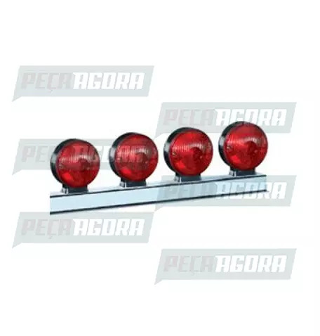 LANTERNA TRASEIRA 04 LENTES JEEP COM SUPORTE - VM 1174 SINALSUL (421468)