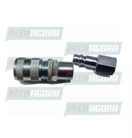 ENGATE RAPIDO ROSCA 1/2 NPT COM TRAVA COM PINO(COMPLETO) LUBEFER (422021)
