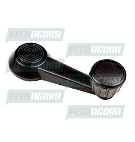 MANIVELA VIDRO VOLKSWAGEN CAMINHAO/AUTO PLASTICA PRETA MARZU (1138375814.)