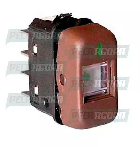 INTERRUPTOR TECLA MB CAMINHAO/ONIBUS 88 ... 24V 5 PINOS MARROM E05 DIRETEC (3865