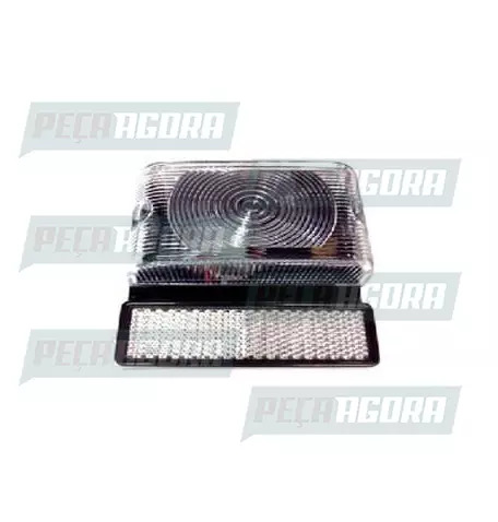 LANTERNA LATERAL BAU GRANDE COM REFLETOR 1 POLO CR 1119R SINALSUL (421324)
