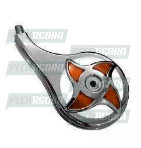 CALOTINHA CROMADA PLASTICA GOTA LISA SEM REFLETOR DIREITO RODOAR (NF 16)