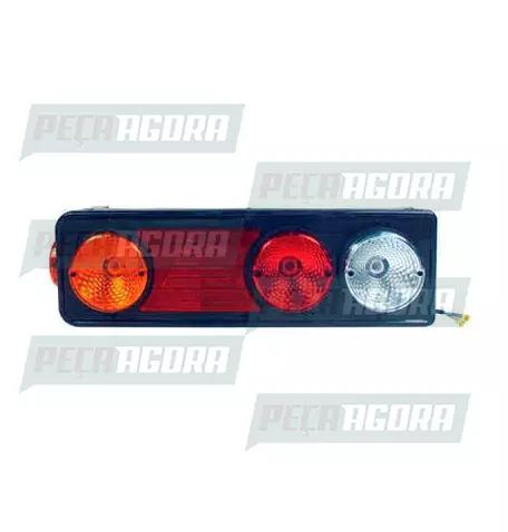 LANTERNA TRASEIRA KIT FACCHINI COM TRIANGULO DIREITO  TRICOLOR PRADOLUX PL2010 (