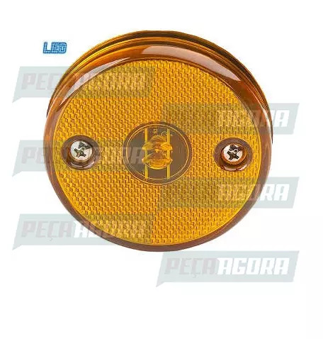 LANTERNA LATERAL RANDON 2000 LED BIVOLT SEM SUPORTE 88MM COM PARAFUSO-AM.IVA (45