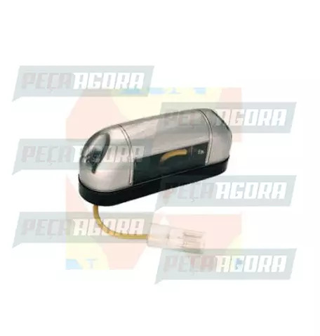 LANTERNA PLACA PALITINHO CINZA LAMPADA 69 ACRILICA RN (456489)