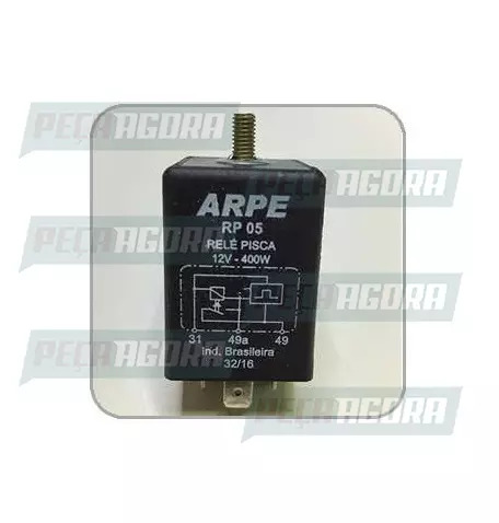 RELE COMANDO PISCA 3 TERMINAIS COM PARAFUSO FIXACAO  FORD/GM/VOLKSWAGEN 12V ARPE