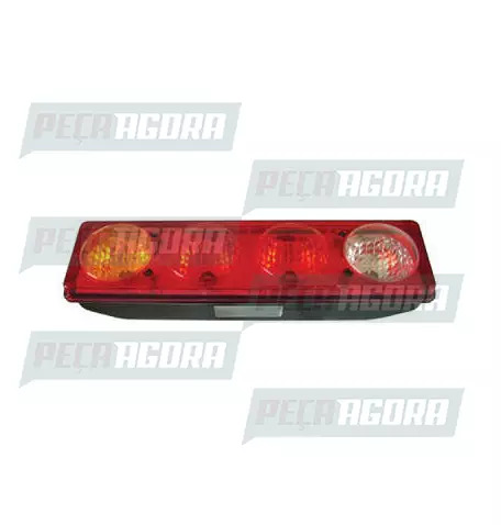 LANTERNA TRASEIRA MERCEDES BENZ 1618 BICUDO HPN BOLHAS VERM.SEM VIGIA.PRADOLUX P