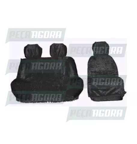 CAPA PELUCIA CHINIL BANCO SEM LOGO RENAULT MASTER ATE 2020 PRETA (443555)