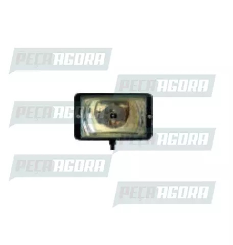 FAROL MILHA RETANG.LISO 12V 154MMX93MM H3 (455139)