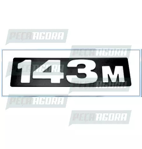 EMBLEMA PLASTICO CAPO ORIGINAL PARA SCANIA 143 ''143M'' (3841073)