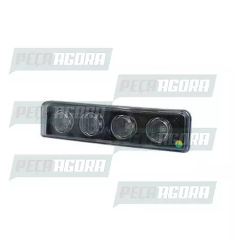 LANTERNA TETO DELIMITADORA TAPA-SOL PARA SCANIA SERIE 4 4LEDS ACRILICO - CR PRAD