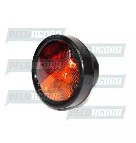 LANTERNA TRASEIRA RANDON ANTIGO REDONDA 3 SOQUETE - BICOLOR 1112/3 SINALSUL (421