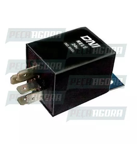 RELE PARADA DE MOTOR MERCEDES BENZ 5 TERMINAIS  COM SUPORTE 24V DNI 0844 (448745
