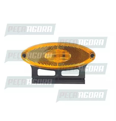 LANTERNA LATERAL ECLIPSE OVAL LED BIVOLT COM FIO SUPORTE AM 2043 SINALSUL (44349