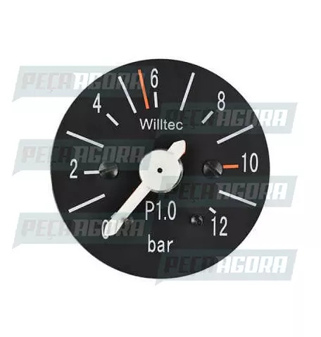 RELOGIO MERCEDES BENZ 1618/2025 MANOMETRO DUPLO PRESAO AR 0-12 BAR 60MM PT (0015