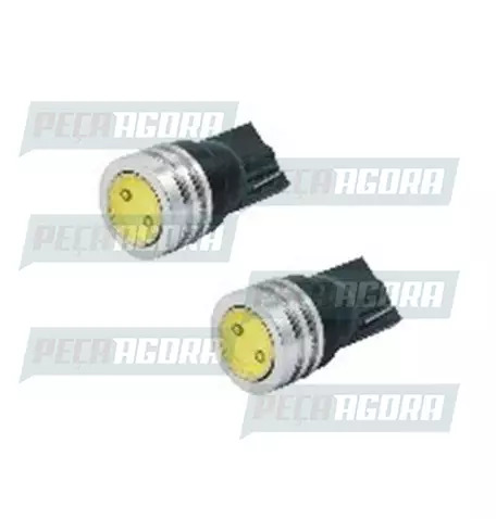 LAMPADA IMPORTADA LED ESMAGADA 24V 01 LED T10 BRANCA HP 1W (458445)