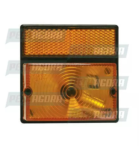 LANTERNA LATERAL BAU GRANDE COM REFLETOR 1 POLO AM AREDONDADA PL0456 PRADOLUX (4