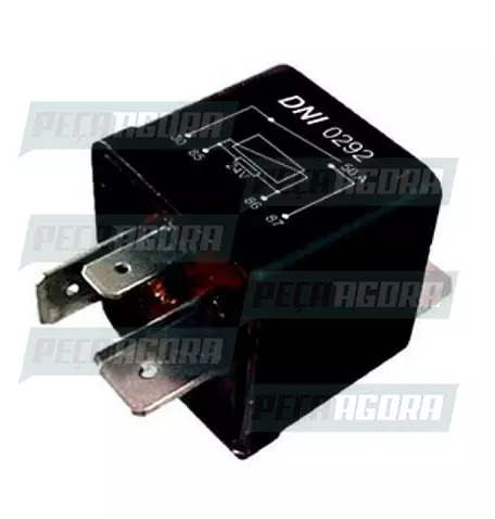 RELE AUXILIAR DE POTENCIA MERCEDES BENZ/ PARA SCANIA 4 TERMINAIS  COM SUPORTE  5