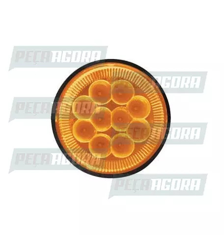 LANTERNA TRASEIRA RANDON COM 10 LEDS 1 POLO 24V AM. PRADOLUX PL0760 (455031)