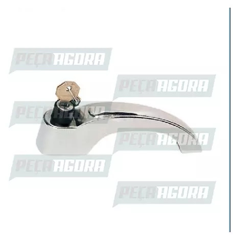 MACANETA EXTERNA PARA SCANIA SAAB 111 CROMADA PORTA SEM CHAVE DIREITO UNIVEL (43