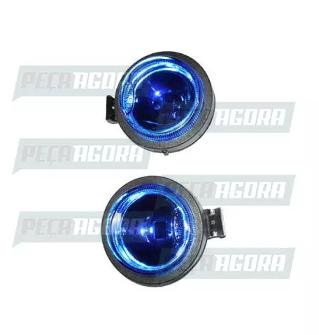 PAR FAROL MINI REDONDO AZUL FORT LUZ (420662)