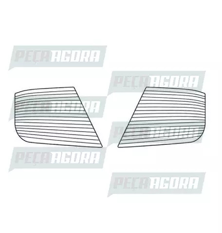 PAR GRADE PROTET.FAROL PRETA PARA IVECO STRALIS 2008 ... (421045)