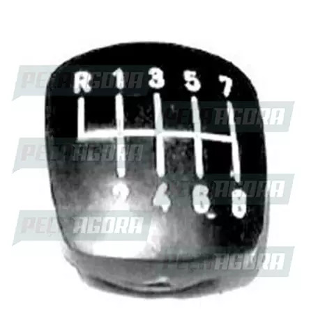 TAMPINHA BOLA CAMBIO PUNHO 08 MARCHAS MB/PARA IVECO/VOLKSWAGEN PRETO RE FRENTE (