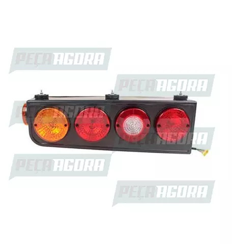 LANTERNA TRASEIRA CARRETA RANDON TRICOLOR SEM ABA DIREITO PRADOLUX PL2090 (44762