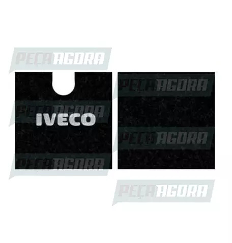 PAR TAPETE CARPETE C/LOGO PARA IVECO 50X60 (PAR) FORRADO (444882)