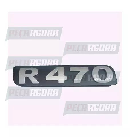 EMBLEMA PLASTICO GRADE CINZA PARA SCANIA SERIE 4 ''R470'' (448123)
