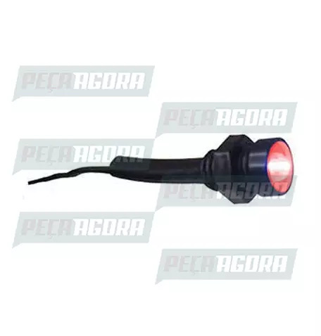 LAMPADA IMPORTADA LED SPOT ROSCA 12V LED VERMELHA DNI 0594 (448708)