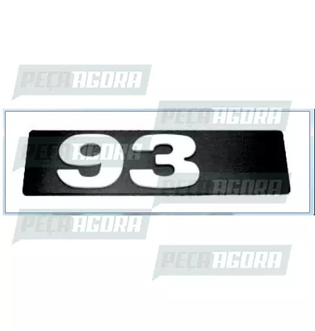 EMBLEMA PLASTICO GRADE ORIGINAL PARA SCANIA P93 ''93'' (384100)