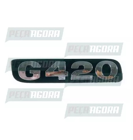 EMBLEMA PLASTICO GRADE CROMADO PARA SCANIA SERIE 5 ''G420'' (448144)