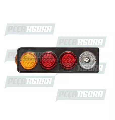 LANTERNA TRASEIRA KIT FACCHINI 42 LED SEM ABA BILATERAL PRADOLUX PL2010 (441194)