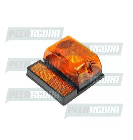 LANTERNA LATERAL BAU GRANDE COM REFLETOR 1 POLO AM PL0456 PRADOLUX (443925)