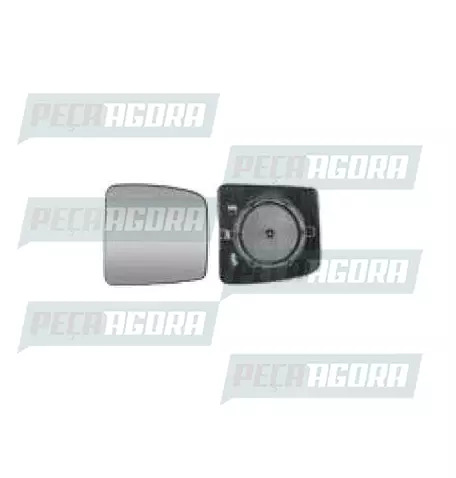 VIDRO ESPELHO MERCEDES BENZ ACTROS CONVEXO COM DESEMBACADOR COM BASE AUXILIAR ES