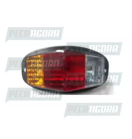 LANTERNA TRASEIRA CANOA TOYOTA TRICOLOR ARO PRETO.PRADOLUX PL412 (422583)