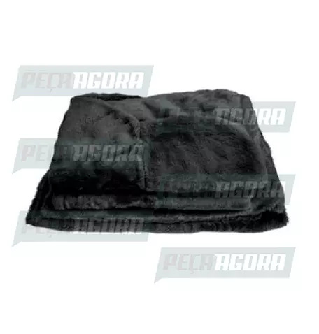 CAPA PELUCIA CHINIL BANCO S/LOGO VOLVO NH SO MOTORISTA GAUCHA PRETA (457557)