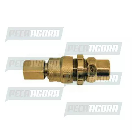 ENGATE RAPIDO ROSCA 3/8 NPT COM TRAVA COM PINO M16(COMPLETO) LUBEFER (422020)