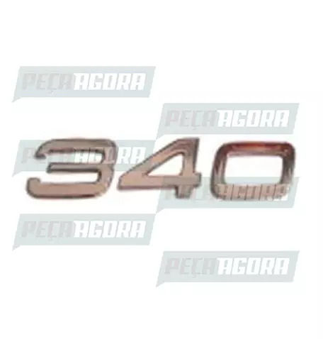 EMBLEMA PLASTICO CROMADO VOLVO FH ''340'' (20360289.)