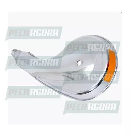CALOTINHA CROMADA PLASTICA GOTA PLUS FITA LARANJA ESQUERDO  RODOAR (NF 427)
