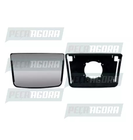 VIDRO ESPELHO FORD CARGO 2422/.../2628 2010 A 2011 EURO 3 MENOR BIFOCAL (449895)