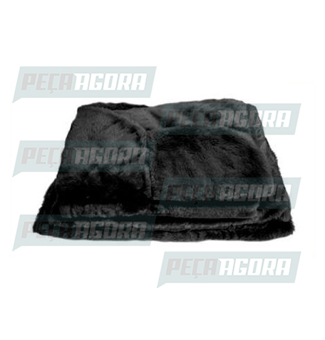CAPA PELUCIA CHINIL BANCO C/LOGO VW TITAN MOTORISTA/CARONA GAUCHA PRETA (446310)