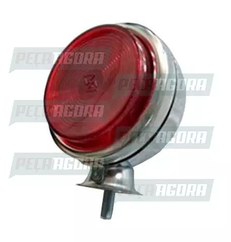 LANTERNA SETA 01 FACE ADAPTADOR CROMADA BOJUDA LENTE ALTA VM PRADOLUX PL0550 (44