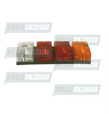 LANTERNA TRASEIRA 04 LENTES BAU GRANDE TIPO FACCHINI TRICOLOR COM RE PL0602 PRAD