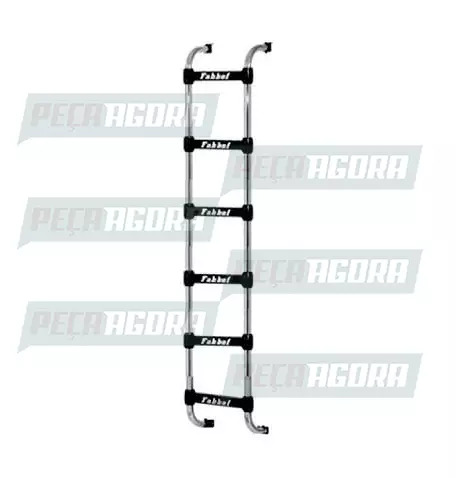 ESCADA TRASEIRA PRETA VOLVO FH 2010 6 DEGRAUS FABBOF (424736)