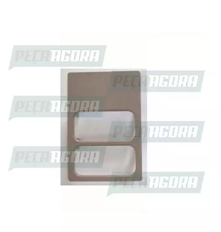 TAMPA PLASTICA DO PAINEL MB BICUDO MARROM 2 FUROS  (LATERAL /CENTRAL) (688689733