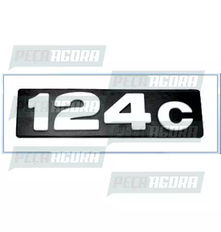 EMBLEMA PLASTICO GRADE ORIGINAL PARA SCANIA 124 ''124C'' (13651053)