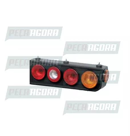 LANTERNA TRASEIRA CARRETA IMPLEMENTO/RANDON 2009 ESQUERDO SEM ABA (458652)